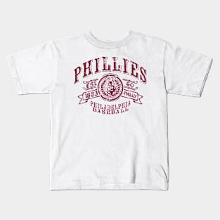 Phillies Vintage Baseball Kids T-Shirt